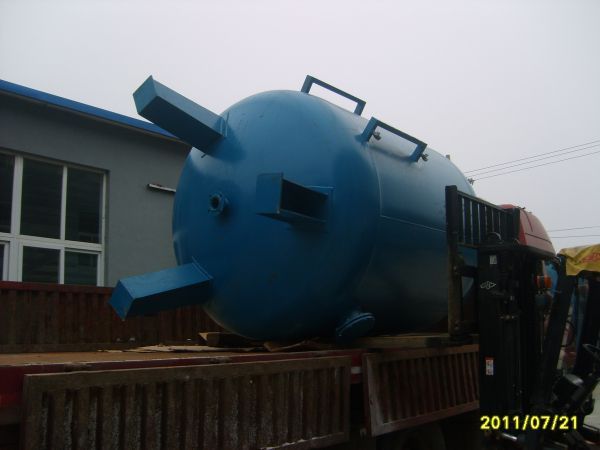 Carbon steel rubber-lined filter tank delivery site